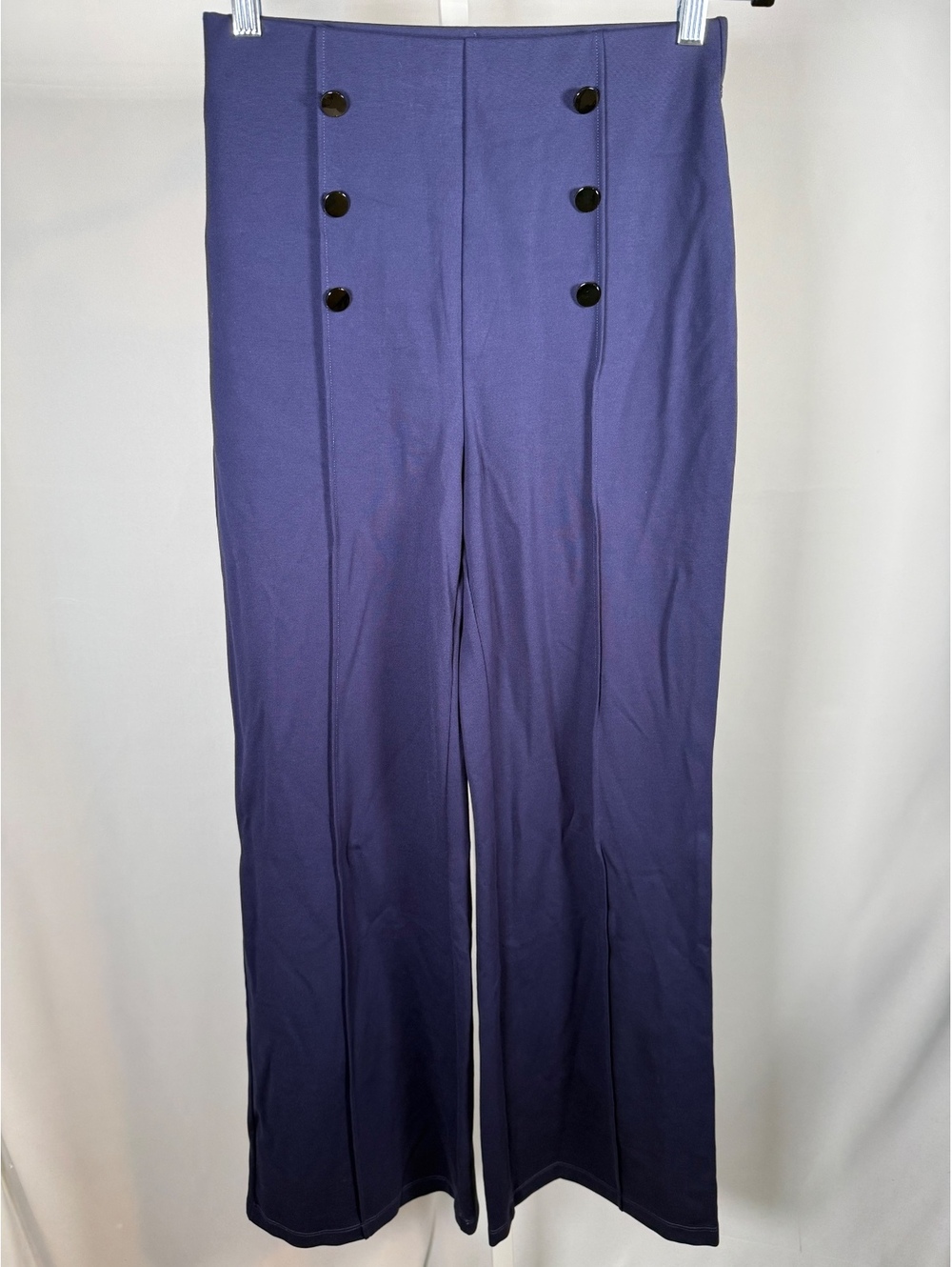 Halara Flex High Waisted Tummy Control Wide Leg Work Pants Blue Size Medium - Picture 3 of 9
